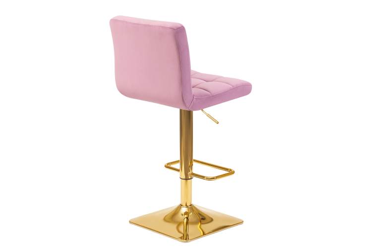 Набор 2 шт Стул барный DOBRIN GOLDIE, пудрово-сиреневый велюр (MJ9-52)-4