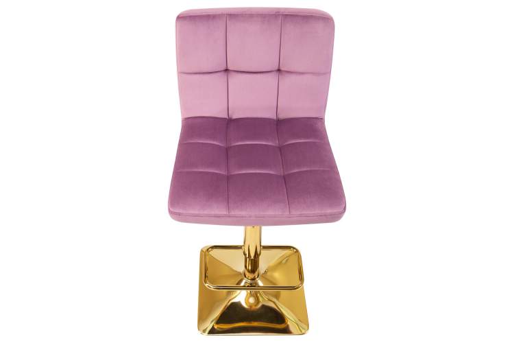 Набор 2 шт Стул барный DOBRIN GOLDIE, пудрово-сиреневый велюр (MJ9-52)-7