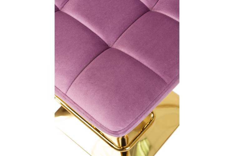 Набор 2 шт Стул барный DOBRIN GOLDIE, пудрово-сиреневый велюр (MJ9-52)-8