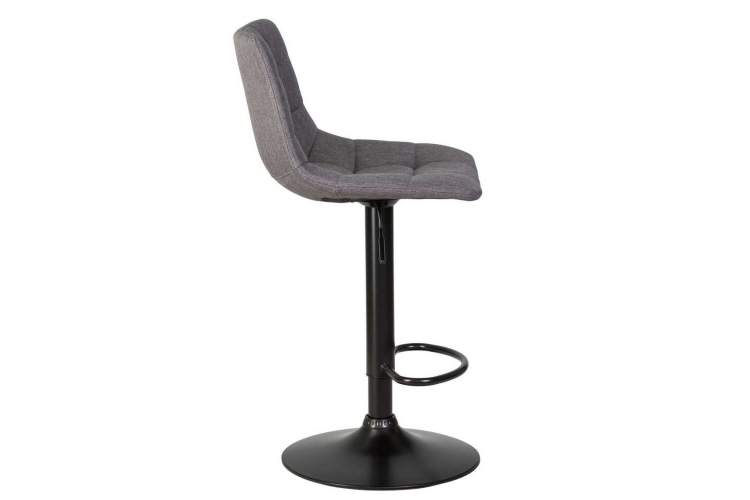 Стул барный DOBRIN TAILOR BLACK, серая ткань (188-55)-2