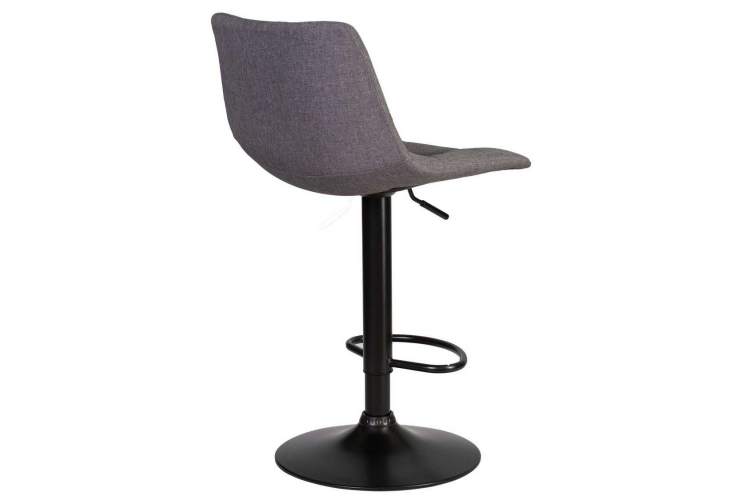 Стул барный DOBRIN TAILOR BLACK, серая ткань (188-55)-3
