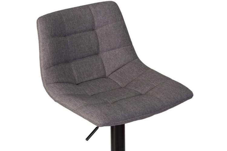 Стул барный DOBRIN TAILOR BLACK, серая ткань (188-55)-6