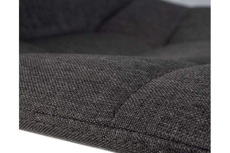 Стул барный DOBRIN TAILOR BLACK, серая ткань (188-55)-7