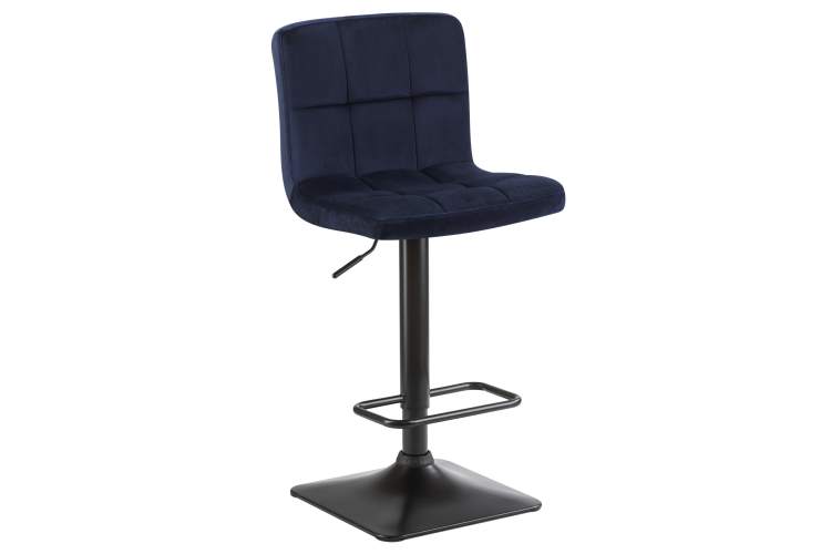Набор 2 шт Стул барный DOBRIN DOMINIC, темно-синий велюр (MJ9-118)-1