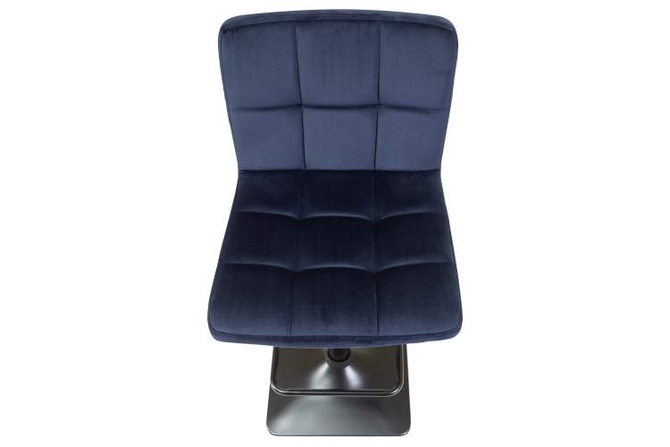 Набор 2 шт Стул барный DOBRIN DOMINIC, темно-синий велюр (MJ9-118)-7