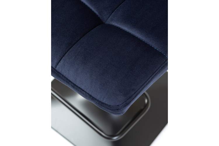 Набор 2 шт Стул барный DOBRIN DOMINIC, темно-синий велюр (MJ9-118)-8