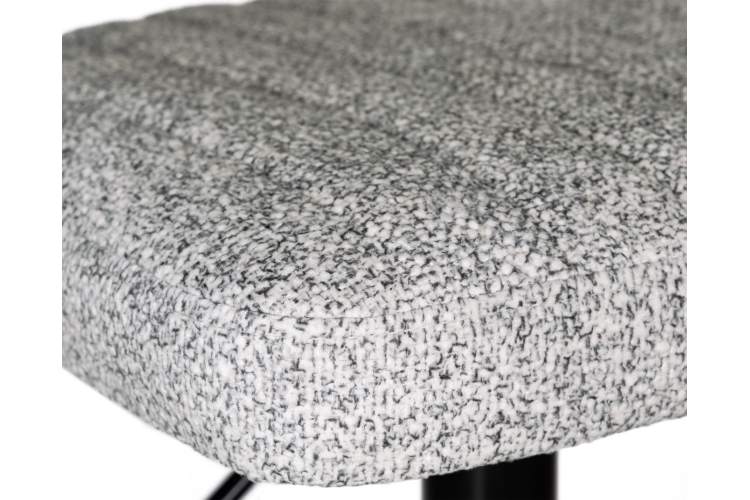 Стул барный DOBRIN CHARLY BLACK, светло-серый твид (LEO04)-6