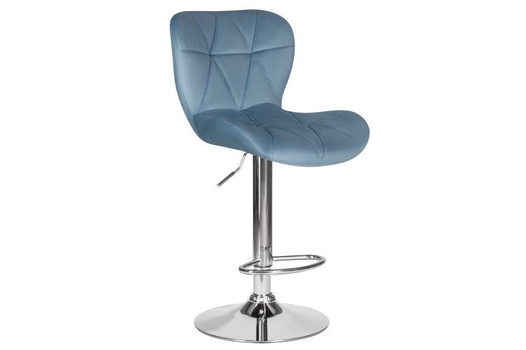 Набор 2 шт Стул барный DOBRIN BARNY, пудрово-голубой велюр (MJ9-74)-1