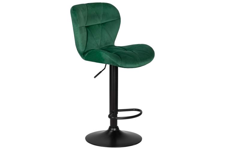 Набор 2 шт Стул барный DOBRIN BARNY BLACK, зеленый велюр (MJ9-88)-2