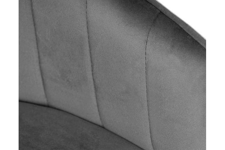 Стул барный DOBRIN DARCY BLACK, серый велюр (1922-19)-7