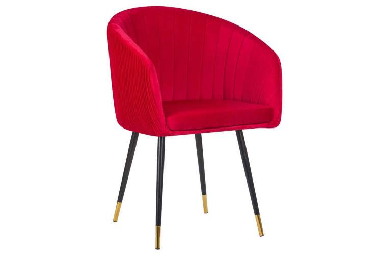 Стул обеденный DOBRIN MARY, малиновый велюр (1922-14)