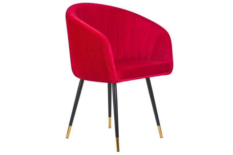 Стул обеденный DOBRIN MARY, малиновый велюр (1922-14)-1