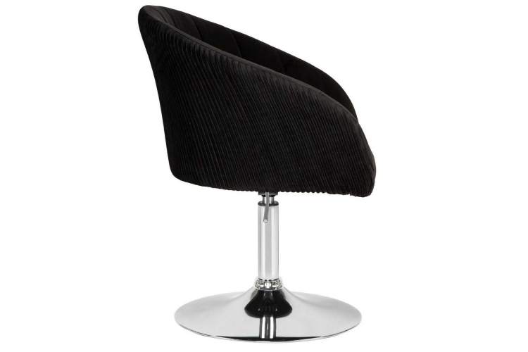 Кресло дизайнерское DOBRIN EDISON, черный велюр (1922-21)-2