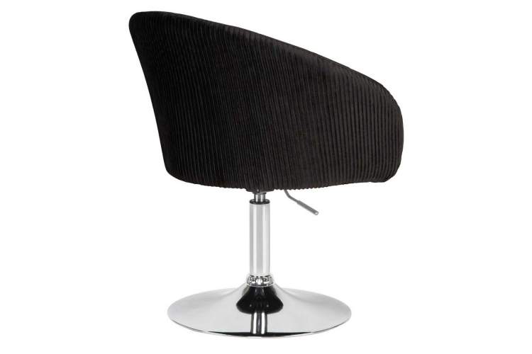 Кресло дизайнерское DOBRIN EDISON, черный велюр (1922-21)-3