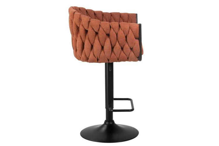 Стул барный DOBRIN LEON, оранжевая ткань (LAR 275-27)-2