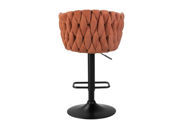 Стул барный DOBRIN LEON, оранжевая ткань (LAR 275-27)-4