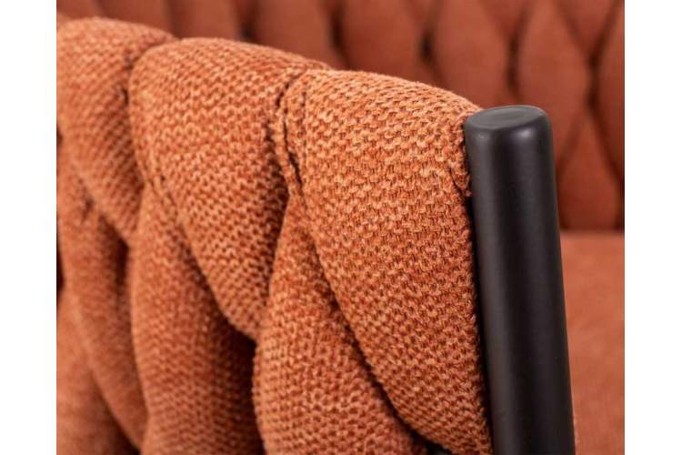 Стул барный DOBRIN LEON, оранжевая ткань (LAR 275-27)-8