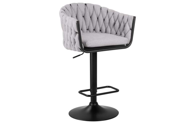 Набор 2 шт Стул барный DOBRIN LEON, серая ткань (LAR 275-17)-1