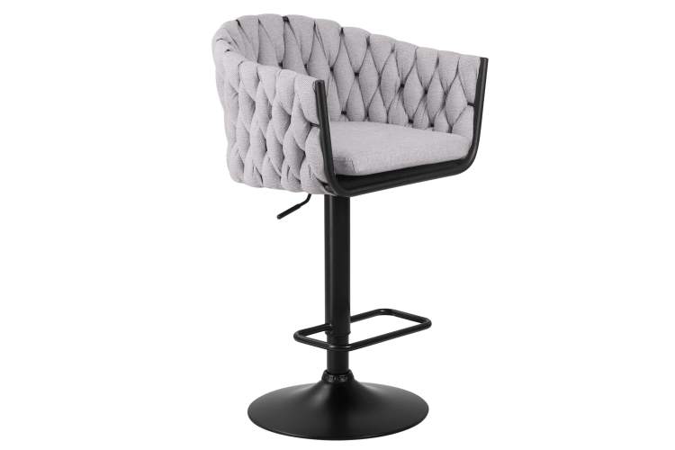 Набор 2 шт Стул барный DOBRIN LEON, серая ткань (LAR 275-17)-2