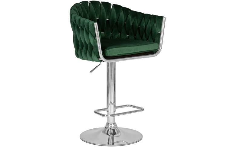 Набор 2 шт Стул барный DOBRIN MARCEL, зеленый велюр (MJ9-88)-1