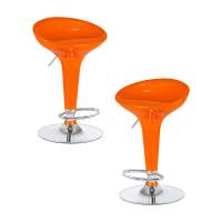 Набор 2 шт Стул барный DOBRIN BOMBA, оранжевый