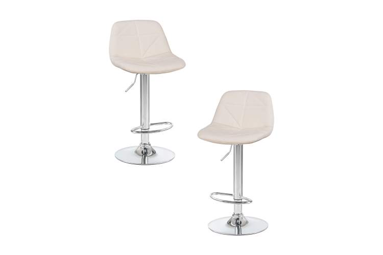 Набор 2 шт Стул барный DOBRIN DINA, кремовый