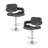 Набор 2 шт Стул барный DOBRIN TIESTO, серый