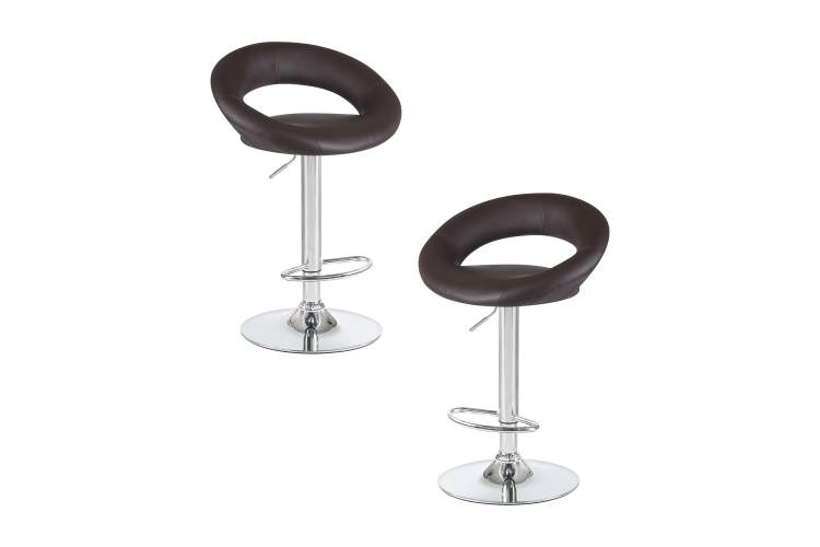 Набор 2 шт Стул барный DOBRIN MIRA, коричневый