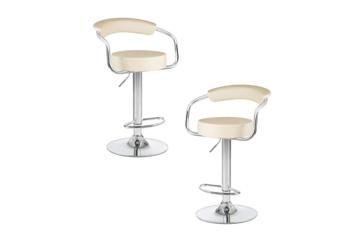 Набор 2 шт Стул барный DOBRIN MARTA, кремовый
