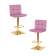 Набор 2 шт Стул барный DOBRIN GOLDIE, пудрово-сиреневый велюр (MJ9-52)