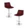 Набор 2 шт Стул барный DOBRIN TAILOR, винный велюр (MJ9-35)