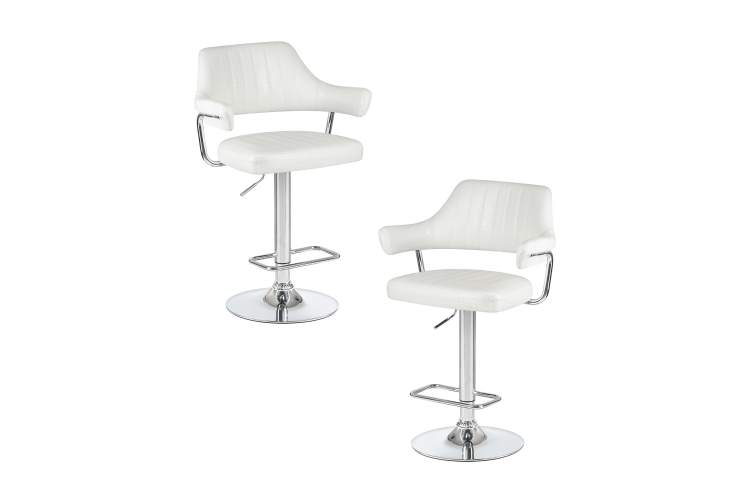 Набор 2 шт Стул барный DOBRIN CHARLY, белый крокодил