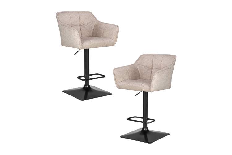 Набор 2 шт Стул барный DOBRIN RALF, бежевый твид (LEO26)