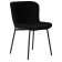 Набор 4 шт Стул обеденный DOBRIN MILO, черные ножки, черный букле (UF992-12)