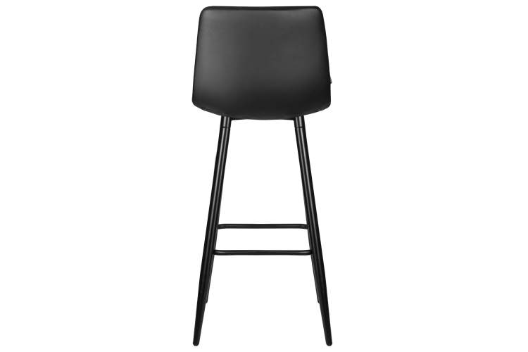 Набор 2 шт Стул барный DOBRIN NICOLE, черные матовые ножки, черная экокожа (P-01)-5