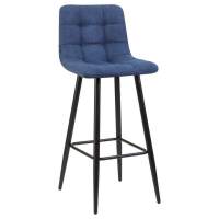 Стул барный NICOLE, черные матовые ножки, синяя ткань (UF860-14B) Стул барный NICOLE, черные матовые ножки, синяя ткань (UF860-14B)