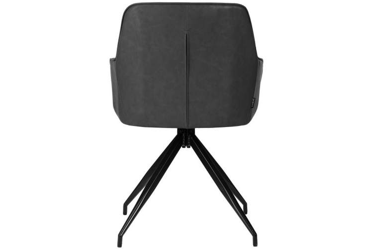 Стул обеденный DOBRIN DANIEL, черные ножки, винтажная антрацитовая экокожа (RU-08)-4