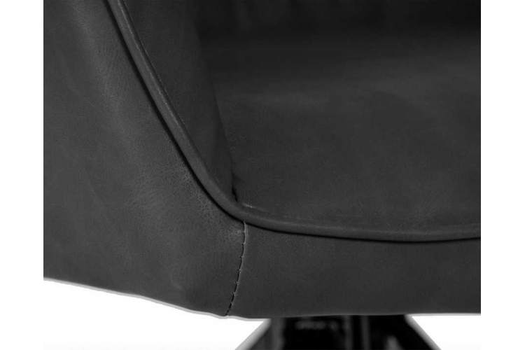 Стул обеденный DOBRIN DANIEL, черные ножки, винтажная антрацитовая экокожа (RU-08)-8