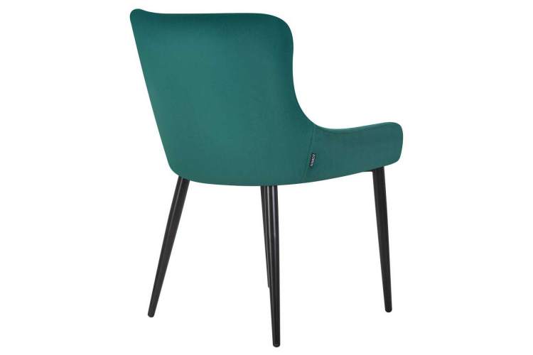 Стул обеденный DOBRIN RICHARD, черные матовые ножки, зелёный велюр (V108-64)-3