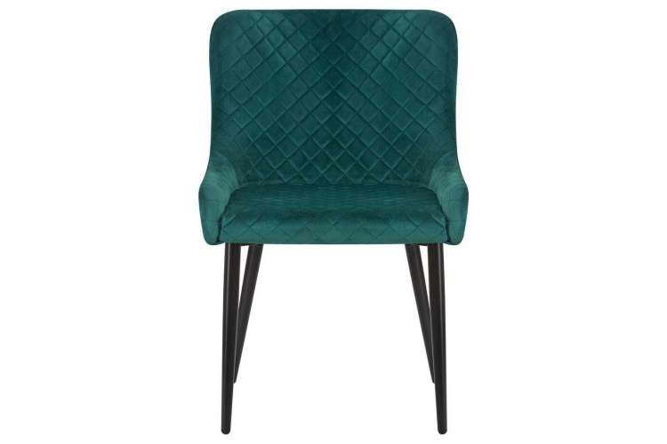 Стул обеденный DOBRIN RICHARD, черные матовые ножки, зелёный велюр (V108-64)-5
