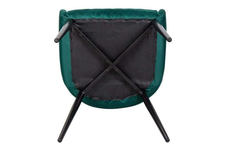 Стул обеденный DOBRIN RICHARD, черные матовые ножки, зелёный велюр (V108-64)-10