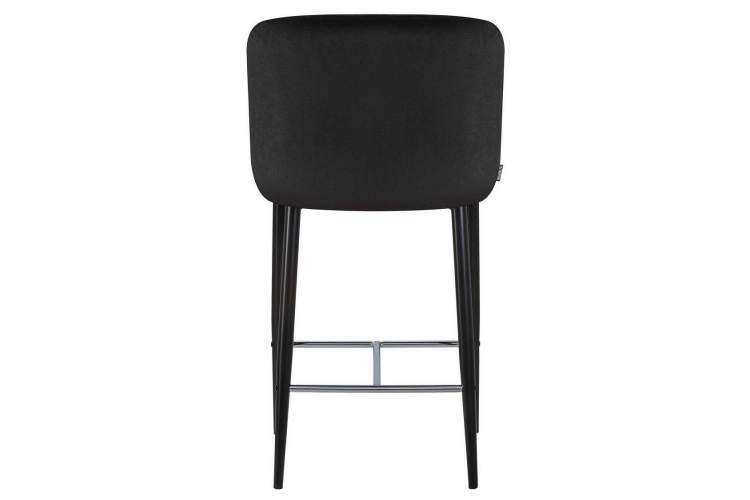 Стул полубарный DOBRIN CHRISTIAN'65, черные ножки, черный велюр (V108-77)-4