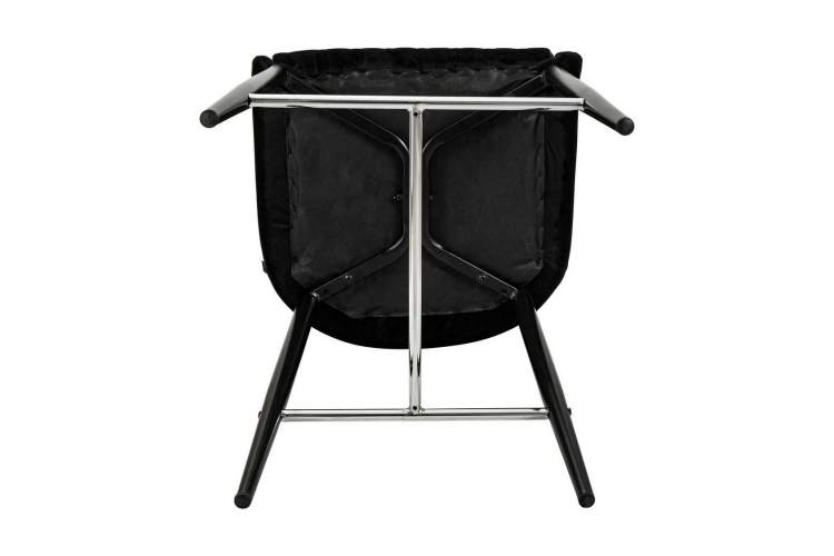 Стул полубарный DOBRIN CHRISTIAN'65, черные ножки, черный велюр (V108-77)-9