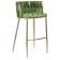 Набор 4 шт Стул барный DOBRIN EMMA GOLD, зеленый велюр (VF-08)