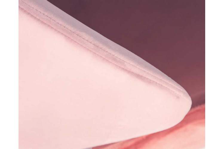 Кресло дизайнерское DOBRIN SWAN, розовый велюр BLUVEL52, алюминиевое основание-6