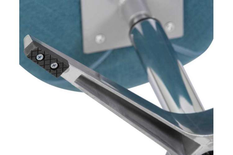 Кресло дизайнерское DOBRIN SWAN, синяя ткань IF6, алюминиевое основание-6