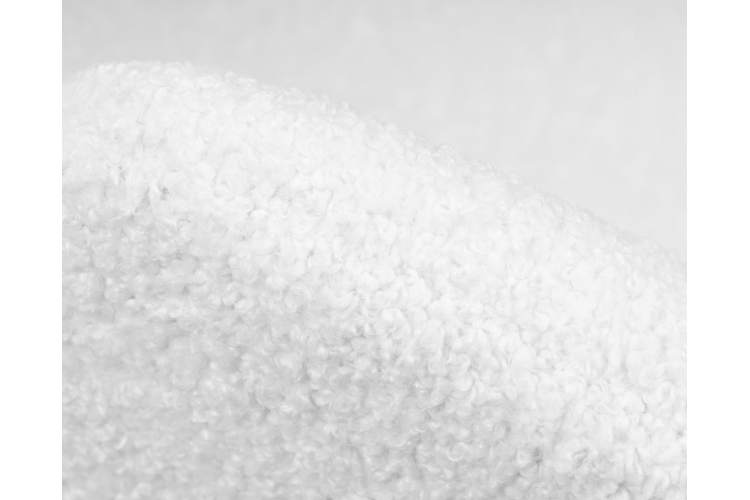 Набор 2 шт Кресло дизайнерское DOBRIN EMILY, белый (букле) ткань , хромированная сталь-7