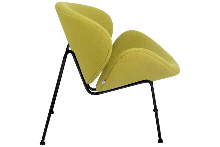 Набор 2 шт Кресло дизайнерское DOBRIN EMILY, светло-зеленая ткань AF3, черное основание-3