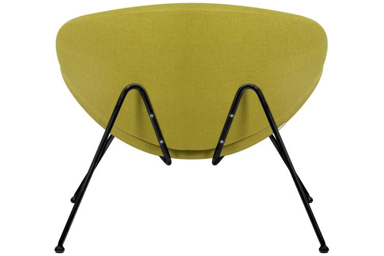 Набор 2 шт Кресло дизайнерское DOBRIN EMILY, светло-зеленая ткань AF3, черное основание-5