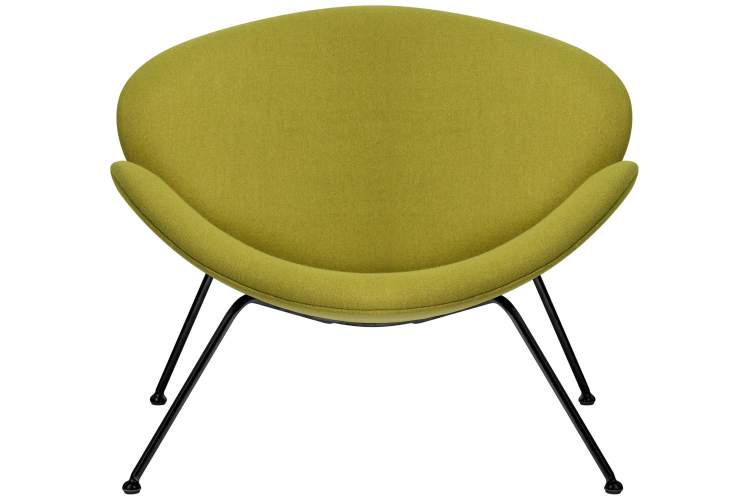 Набор 2 шт Кресло дизайнерское DOBRIN EMILY, светло-зеленая ткань AF3, черное основание-6